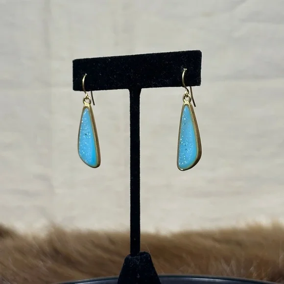 Aqua Drop Earrings - Picture 3 of 3